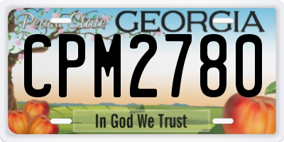 GA license plate CPM2780