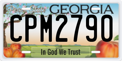 GA license plate CPM2790