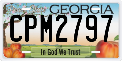 GA license plate CPM2797