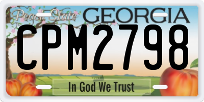GA license plate CPM2798