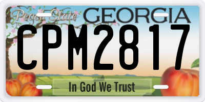 GA license plate CPM2817