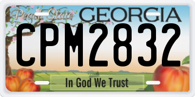 GA license plate CPM2832