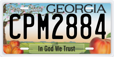GA license plate CPM2884