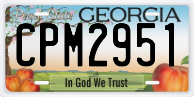 GA license plate CPM2951
