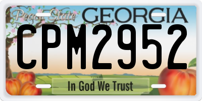 GA license plate CPM2952