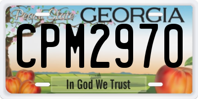 GA license plate CPM2970