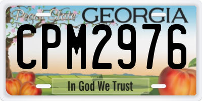 GA license plate CPM2976