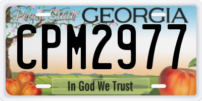 GA license plate CPM2977