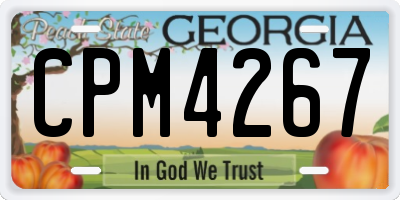 GA license plate CPM4267