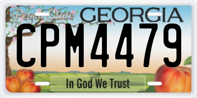 GA license plate CPM4479