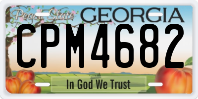 GA license plate CPM4682