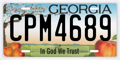GA license plate CPM4689
