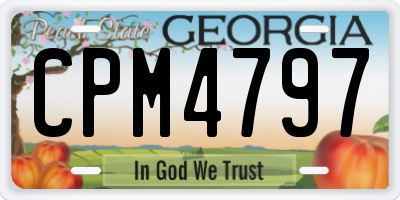 GA license plate CPM4797