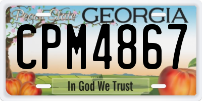 GA license plate CPM4867