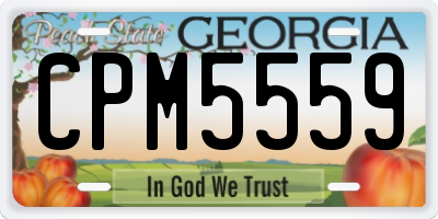 GA license plate CPM5559