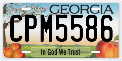 GA license plate CPM5586
