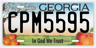 GA license plate CPM5595