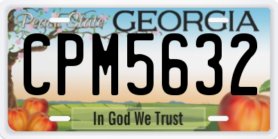 GA license plate CPM5632