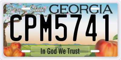 GA license plate CPM5741