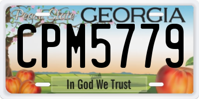 GA license plate CPM5779