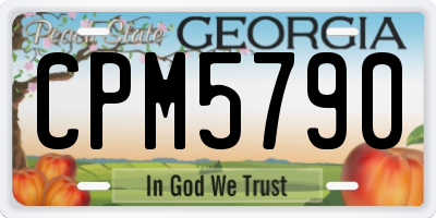 GA license plate CPM5790