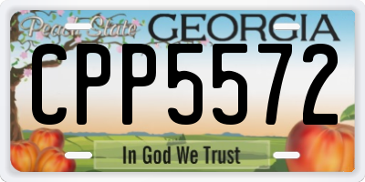 GA license plate CPP5572