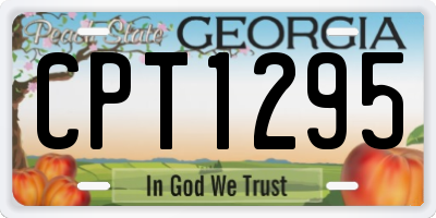 GA license plate CPT1295
