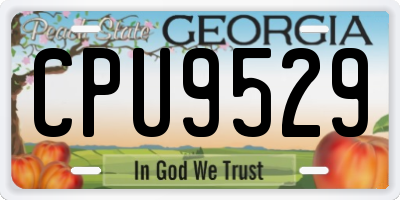 GA license plate CPU9529