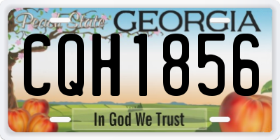 GA license plate CQH1856