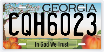 GA license plate CQH6023