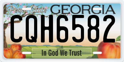 GA license plate CQH6582