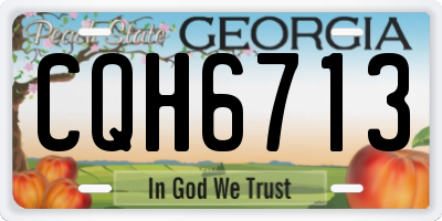 GA license plate CQH6713