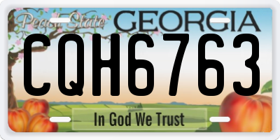 GA license plate CQH6763