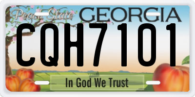 GA license plate CQH7101