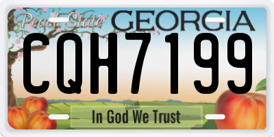 GA license plate CQH7199