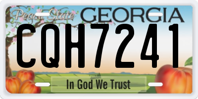 GA license plate CQH7241
