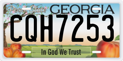 GA license plate CQH7253