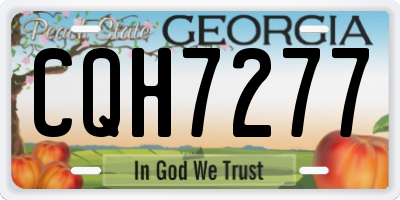 GA license plate CQH7277