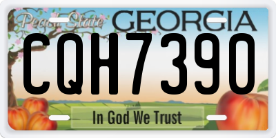 GA license plate CQH7390