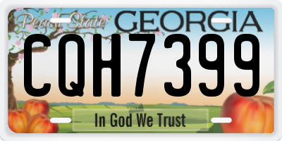 GA license plate CQH7399