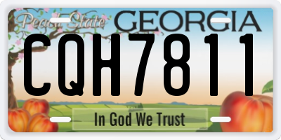 GA license plate CQH7811