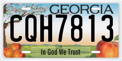 GA license plate CQH7813