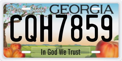 GA license plate CQH7859