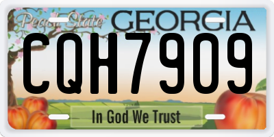 GA license plate CQH7909