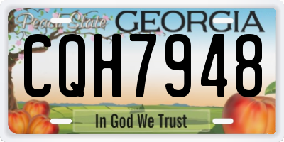GA license plate CQH7948