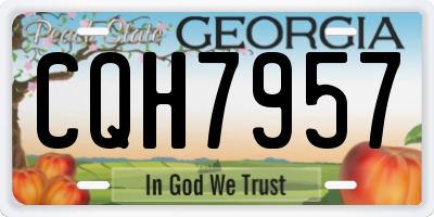 GA license plate CQH7957