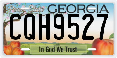 GA license plate CQH9527