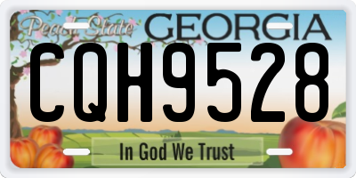 GA license plate CQH9528
