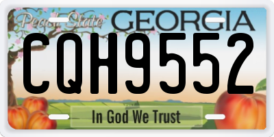 GA license plate CQH9552