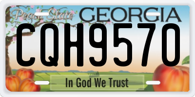 GA license plate CQH9570